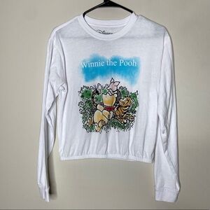 Disney Winnie The Pooh Cropped Long Sleeve Shirt M